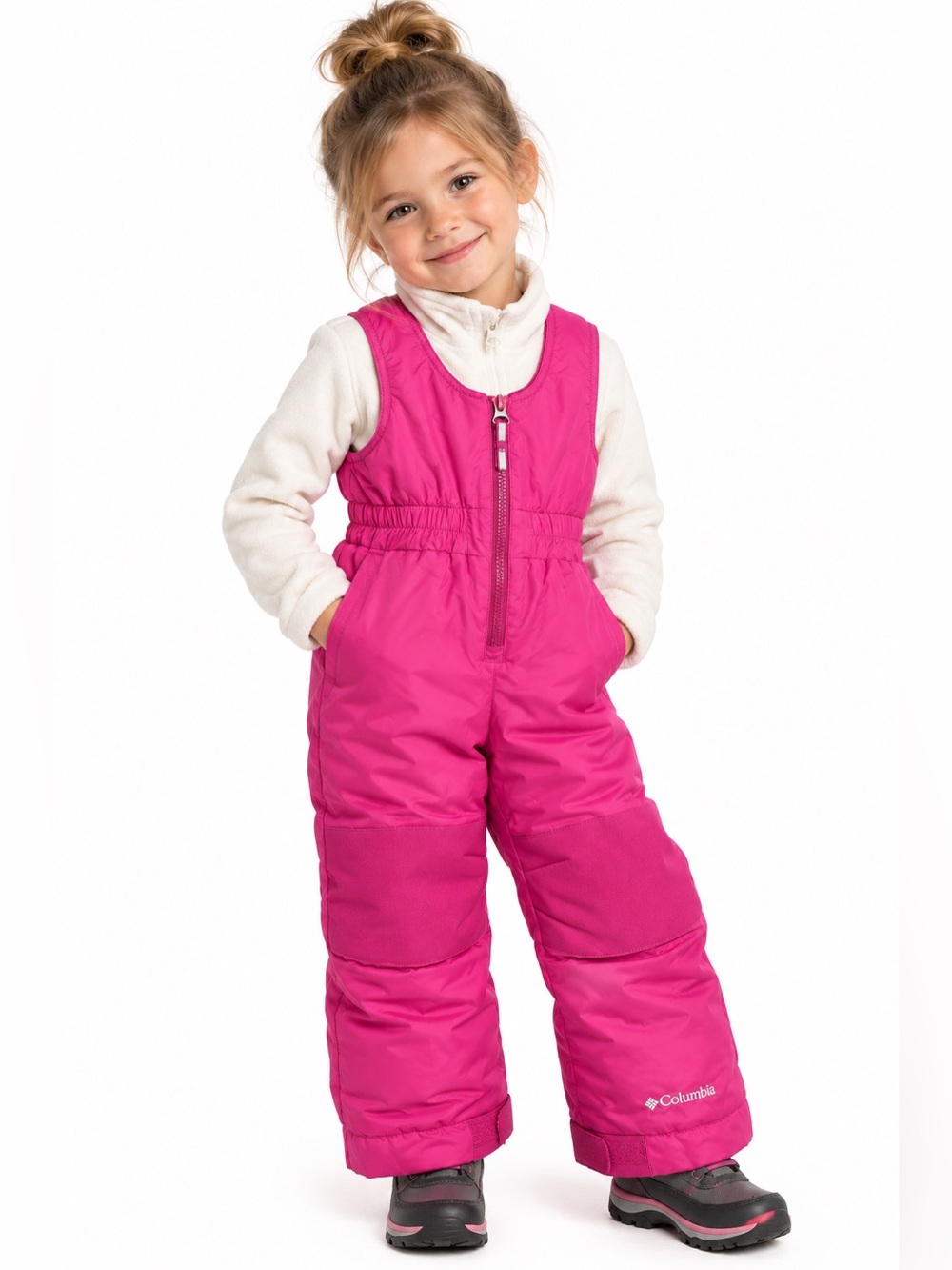 Columbia 3T Pink Insulated Snow Bib OUTGROWN Ski Snow Pants Toddler